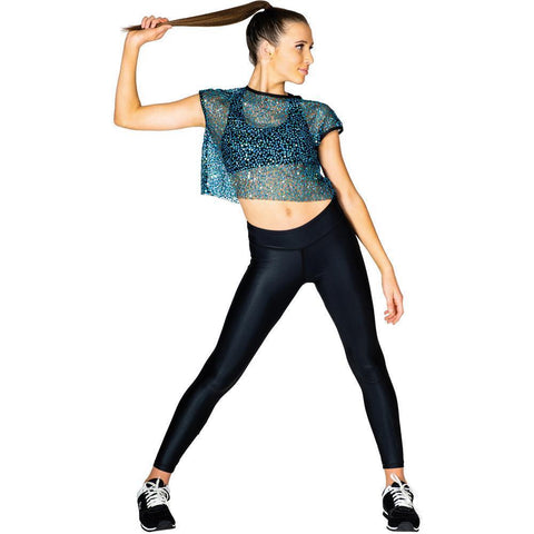 Crop Tee Sequinned Adult