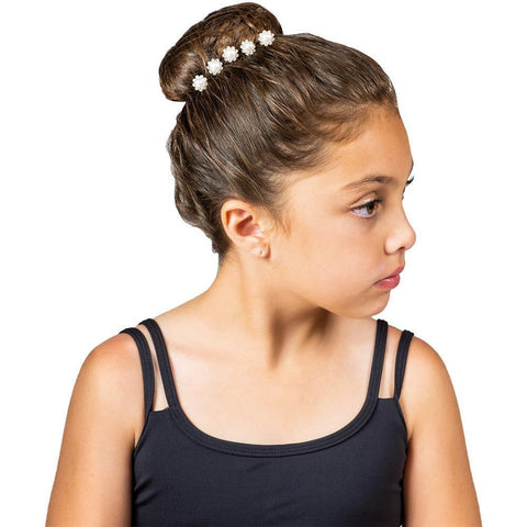 Crystal & Pearl Hairpins Lg