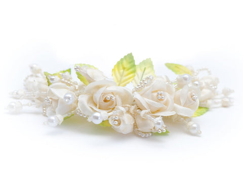 Pearl & Flower Tiara