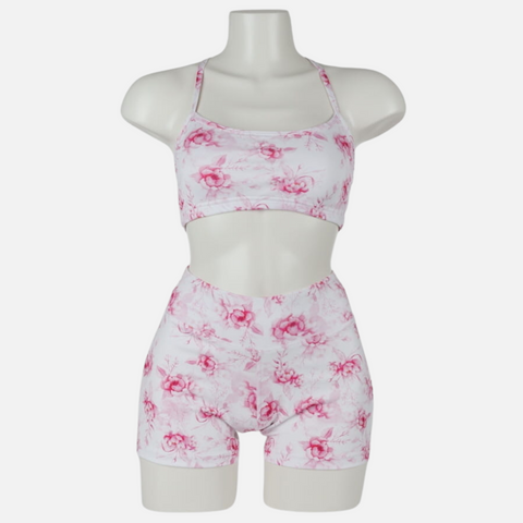 X Back Croptop Winter Rose Child