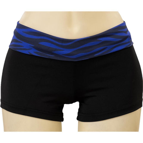 Foldover Hotpants Zebra Adult