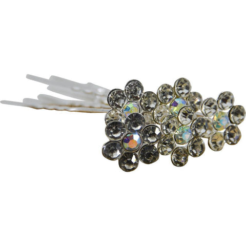 Crystal Flower Hairpins