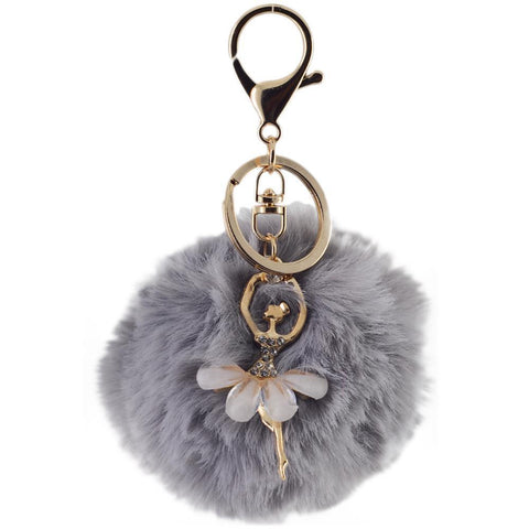 Keyring Pom Pom Ballerina