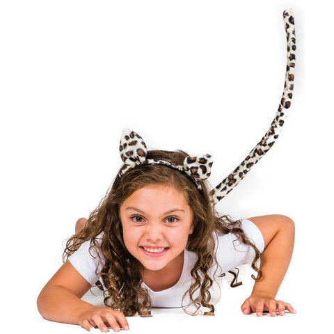 Leopard Head & Tail Set Child